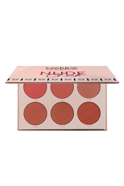 Makeover باليت أحمر الخدود "نيود شيك" بستة ألوان - M3202