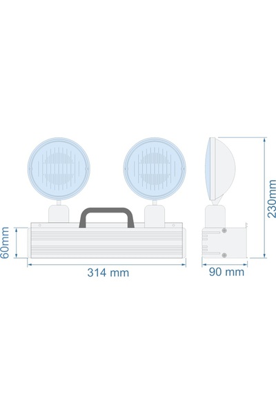 Arsel Versalite-Lp Vsa-214L (Lifepo4) Emergency Lighting Fixture 180 Min. Burning 2X14 Led Lam