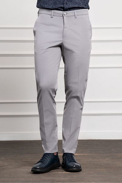 Morven Men's Gray Dynamic Fit Chino Pants