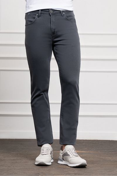 Morven Men's Smoked Seasonal Cotton 5 Pocket Dynamic Fit Jean Trousers