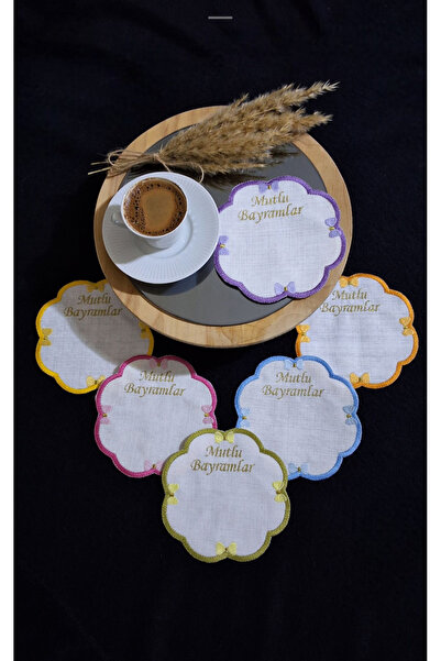 NGR HOME 6 قطع من مناديل كوكتيل القهوة