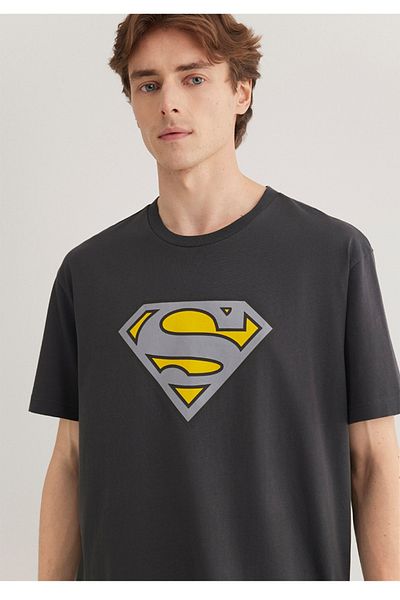 Mavi Superman Printed Comfortable Mold T-Shirt