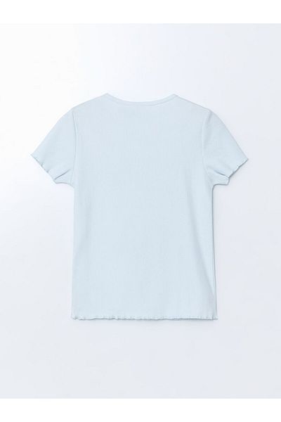 LC Waikiki Tricou pentru fete cu gât crew de sezon nou - S5KB54Z4