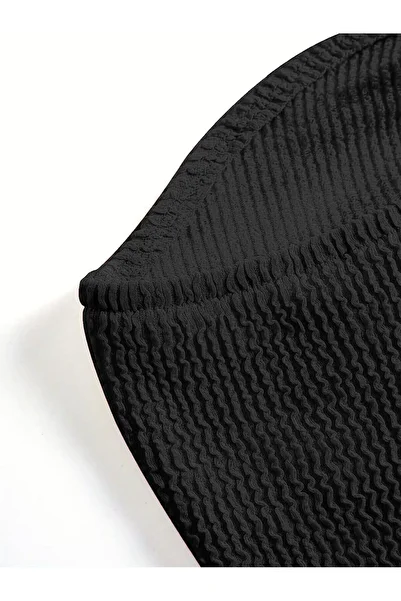 MODA Strapless Knot Detailed Crop
