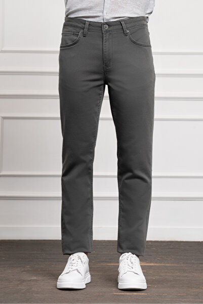 Morven Чоловічі хакі сезонні бавовняні джинси з 5 кишенями Dynamic Fit