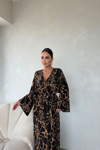 kamacibutik Rochie cu decolteu dublu cu fante