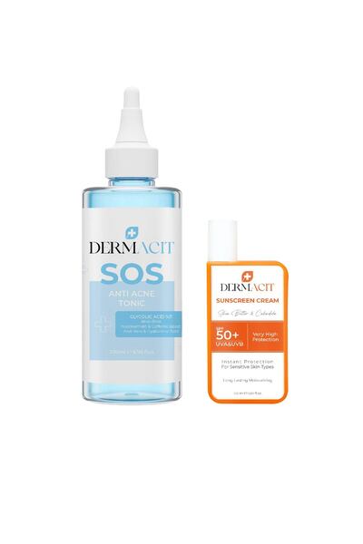 DERMACIT Gözenek Temizleyici & Cildi Yatıştırıcı Güneş Koruma Seti