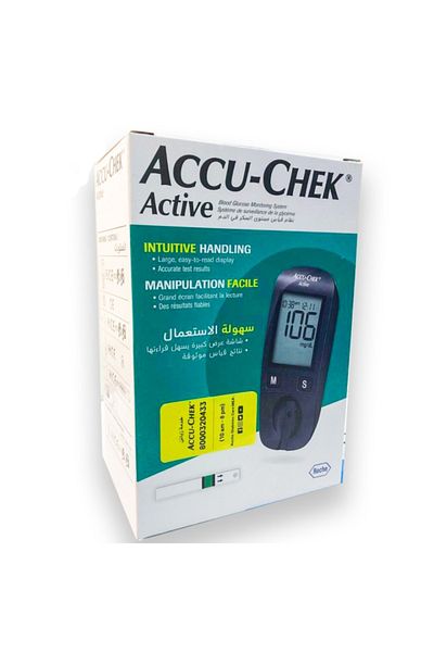 Accu Chek نظام مراقبة نسبة السكر في الدم Accu-chek Active