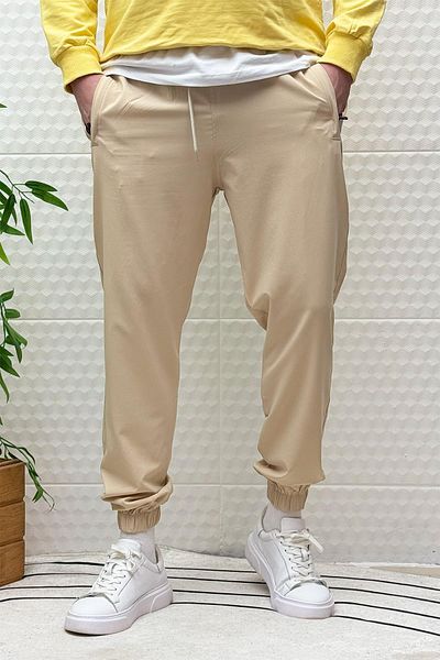 WAFRA Men's Full Lycra Jogger Pants with Elastic Legs