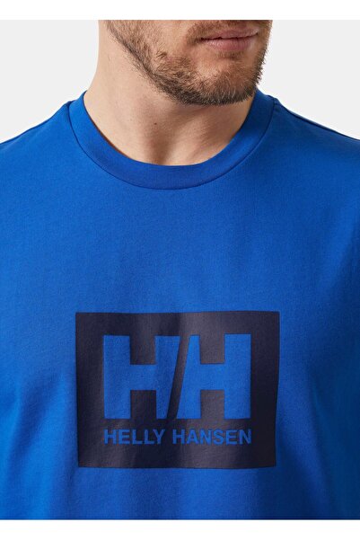 Helly Hansen Tricou pentru bărbați Box, albastru bleumarin, cu gât rotund