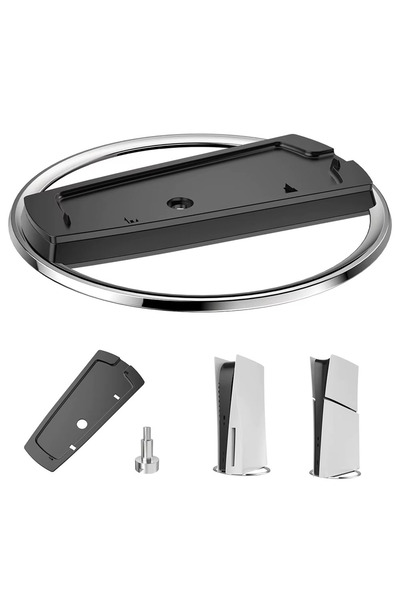 Dobe PS5 / PS5 Slim Konsol Diskli ve Dijital Model için Vidalı Metal Dikey Stand