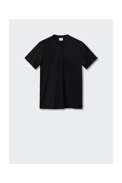 MANGO Man Basic cotton V-neck T-shirt