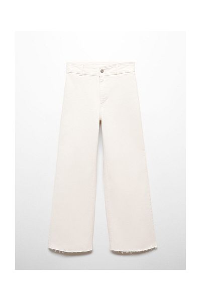 MANGO Woman Blugi culotte Catherin cu talie înaltă