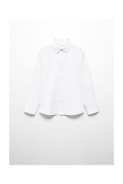 MANGO Kids Cămașă normală din poplin