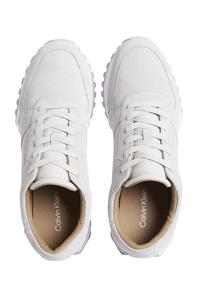 Calvin Klein Semišové boty s vysokým pasem s krajkovým detailem