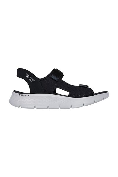 SKECHERS Go Walk Flex Sandal-Easy Entry Schwarze Herrensandalen 229210   Bkgy