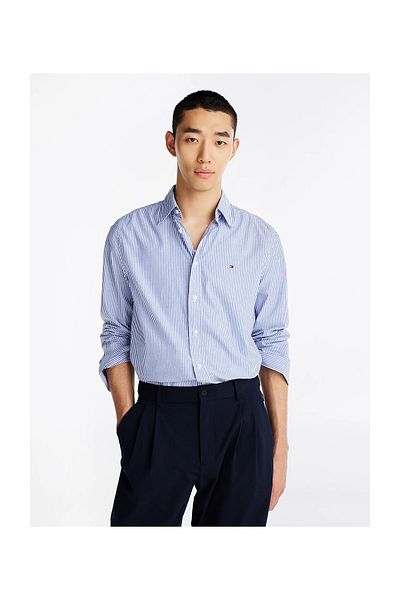 Tommy Hilfiger FLEX POPLIN CLASSIC STP RF SHIRT