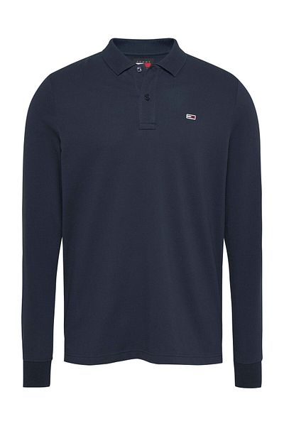 Tommy Hilfiger TJM Slim Fit Poloshirt – LS Ext mit Placket-Detail