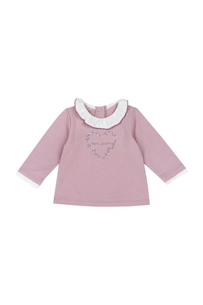 Chicco Jersey-T-Shirt aus nachhaltiger Baumwolle mit Herzmotiven