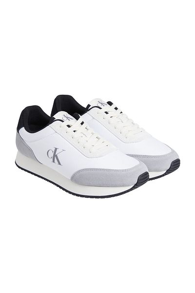 Calvin Klein Pánské pohodlné běžecké šněrovací bílé tenisky Ym0Ym01119-01W