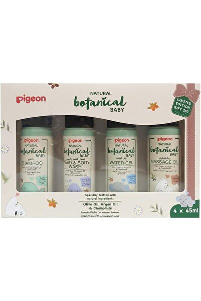 Pigeon مجموعة هدايا نباتية طبيعية للأطفال SH + غسول + جل مائي + زيت تدليك 45 ...