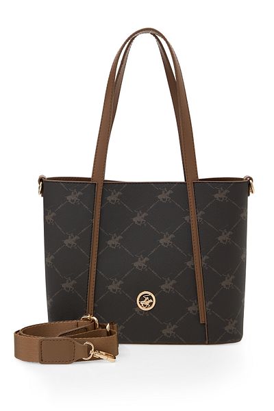 Beverly Hills Polo Club Καφέ γυναικεία τσάντα ώμου 05BHPC8052