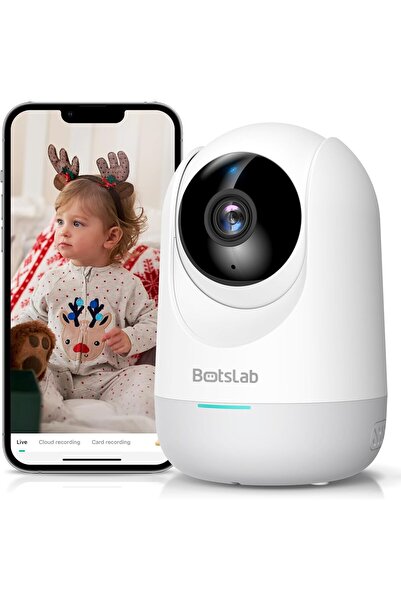 Botslab كاميرا مراقبة الطفل - كاميرا فيديو 2K لمراقبة الأطفال مع كاميرا، واكت...