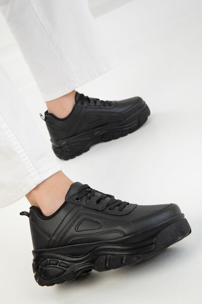 SOHO Siyah-Siyah Kadın Sneaker 19729