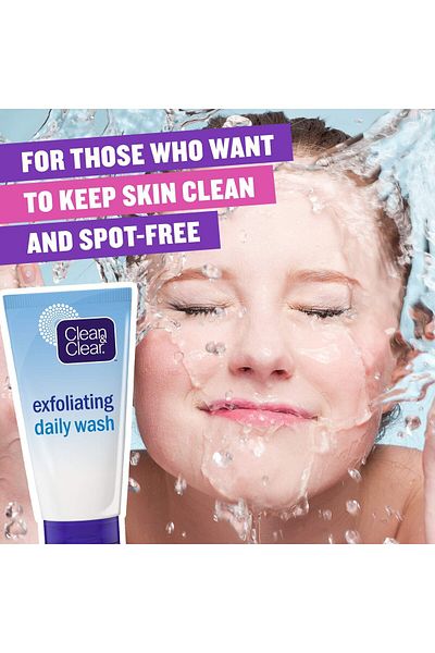 Clean & Clear Daily face Wash, exfoliating face wash effectively removes dirt, oil and dead skin cel