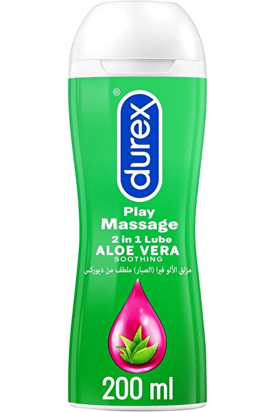 Durex زيت تدليك 2 في 1، مهدئ، الصبار - 200 مل