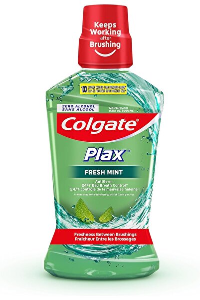 Colgate M.w 500 ml Plax-fresh Mint(4839) --- كولجيت غسول فم بالنعناع المنعش 500 مل