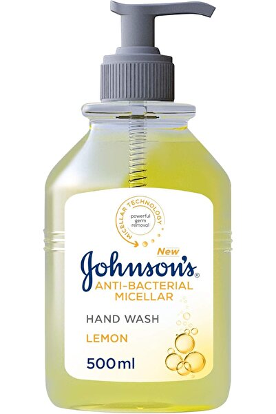Johnson & Johnson غسول اليدين ميسيلار المضاد للبكتيريا، بالليمون، 500 مل