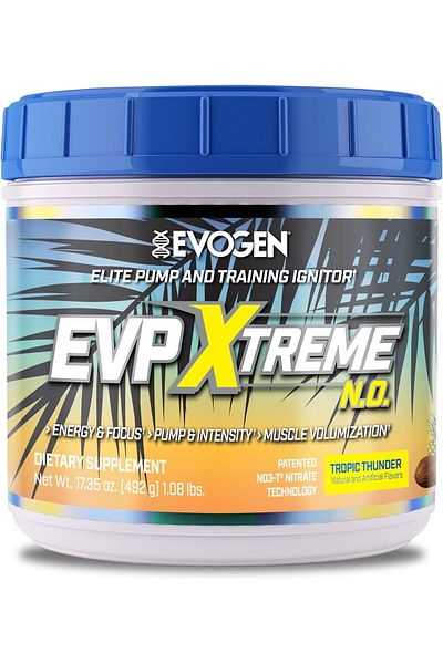 EVOGEN Nutrition EVP Xtreme NO | Arginine Nitrate, Beta-Alanine, Citrulline Pre-Workout, Nitric Oxid