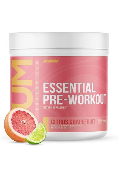 RAW cbum essential pre workout pre workout 30 services flavor mistery