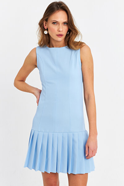 Cool & Sexy Dámské modré sukně plisované minišaty FRY2265