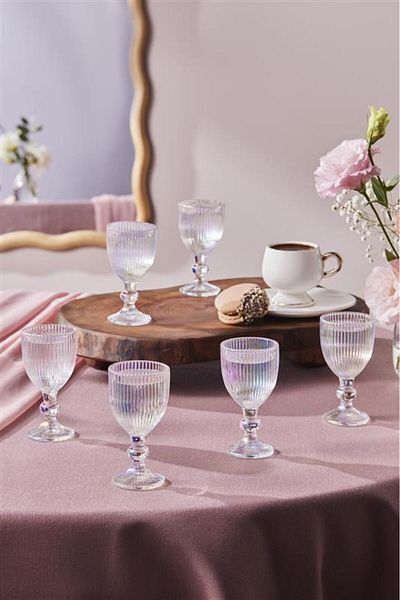 Karaca Rocco 6-Piece Coffee Glass with Luster 60 ml
