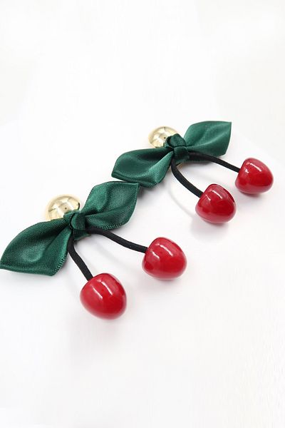 Trend Alaçatı Stili Rote 3D-Gold-Ohrringe mit detailliertem Kirschen-Ohrring für Damen ALC-X13830