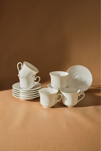 Karaca Helena 6-Person Coffee Cup 80 ml