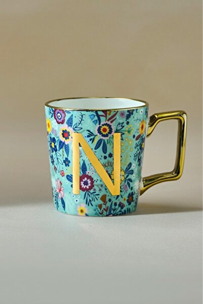 Karaca Flower N Harfli Kupa 350 Ml