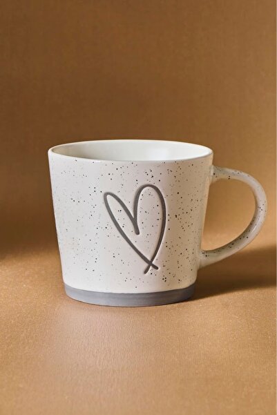 Karaca Heart White Mug 450 ml
