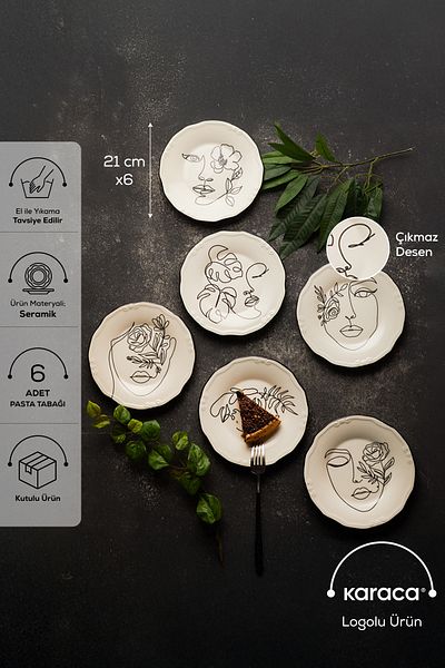 Karaca Set de tort pentru 6 persoane