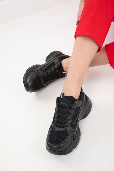 SOHO Black-Black Women's Sneaker 20413