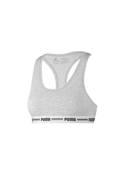 Puma Women Racer Back Top 1P Hang Gray m