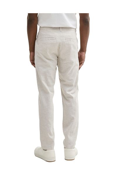 Tom Tailor Denim Beige Abbey Stone Chambray-Hose für Herren