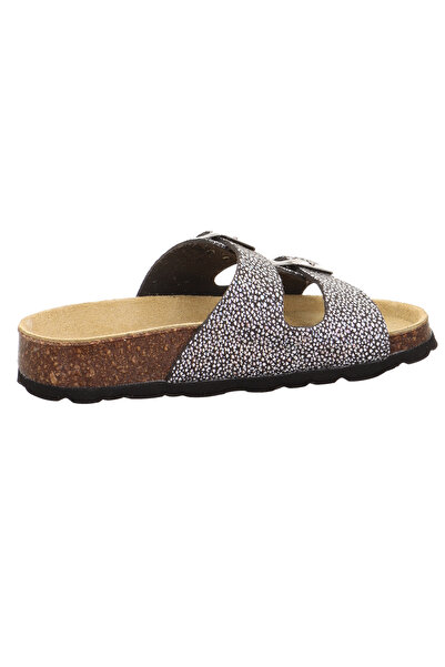 Superfit Black Girl's Slippers 1- 800111 -0050-2 Fussbettpantoffel