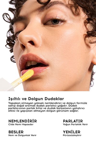 Cream Co. Lipgloss Feuchtigkeitsspendender, nährender Lippenölglanz |   Lippenöl mit Passionsfruchtgeschmack |   Vitamin E