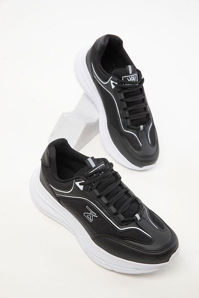 SOHO Black-White Women's Sneaker 20414
