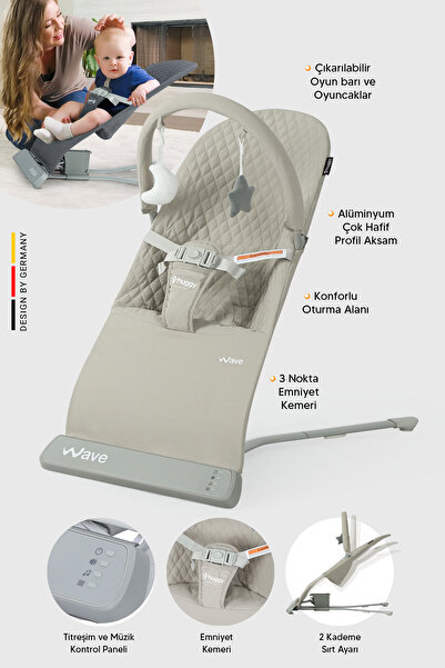 Huggy Wave Bebek Hareket Ettikçe Sallanabilen Kademeli Müzikli Titreşimli Ana...