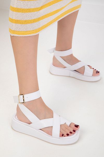 SOHO White Women's Sandal 19208