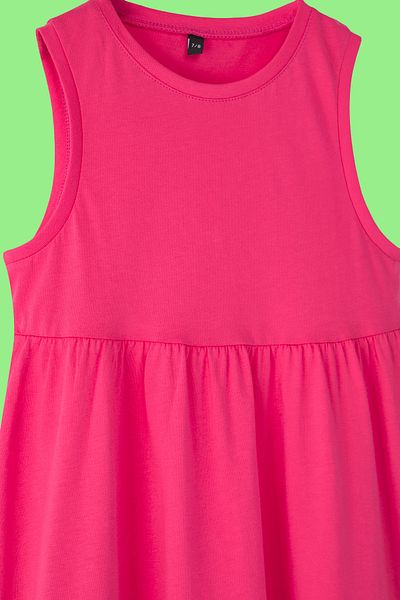 TRENDYOLKIDS Lavendel-Purplü 2'li Mini-Strickkleid für Mädchen TKDSS25EL00015